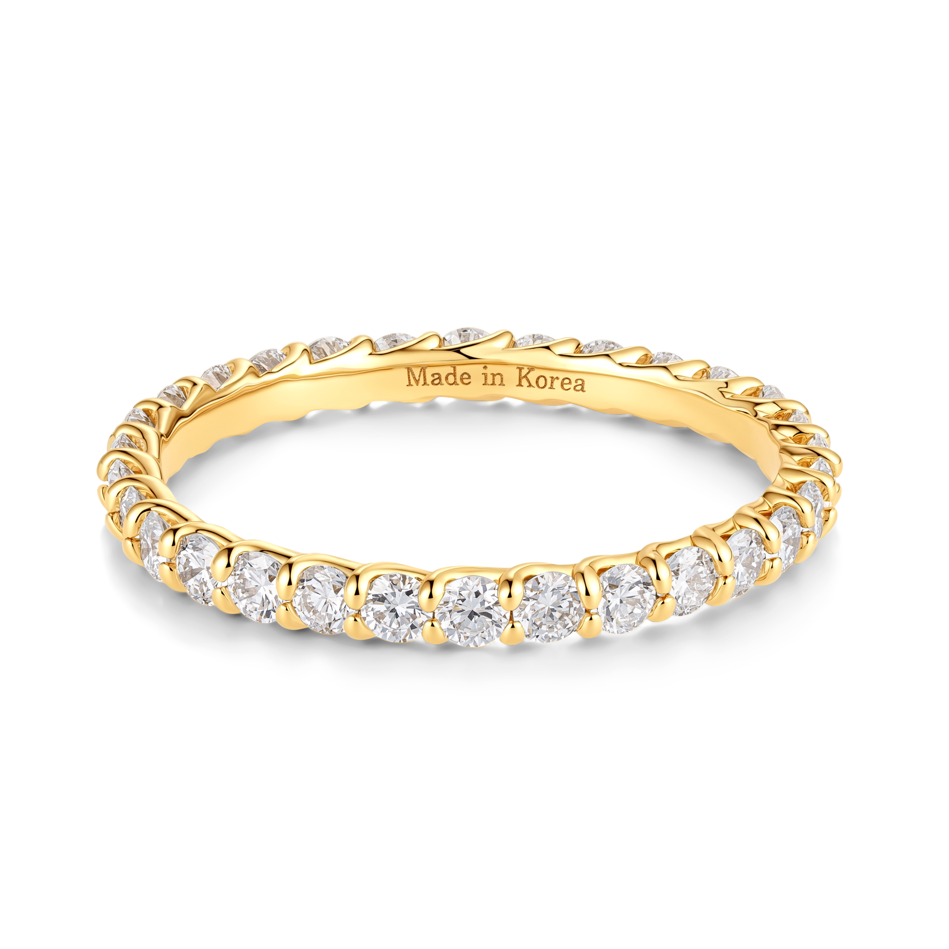 Made in Korea: Everyday Stacker Whisper Diamond Eternity Ring