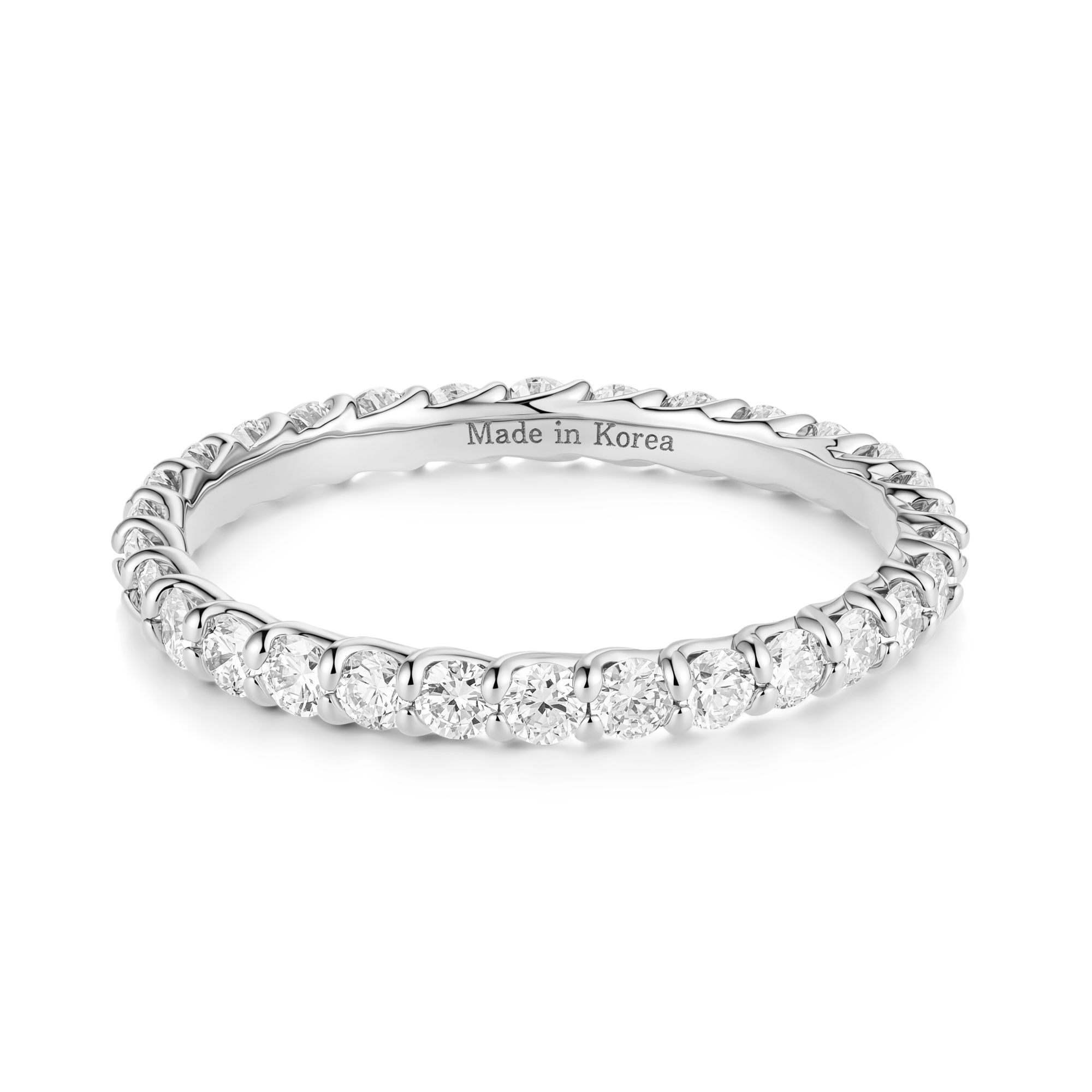 Made in Korea: Everyday Stacker Whisper Diamond Eternity Ring