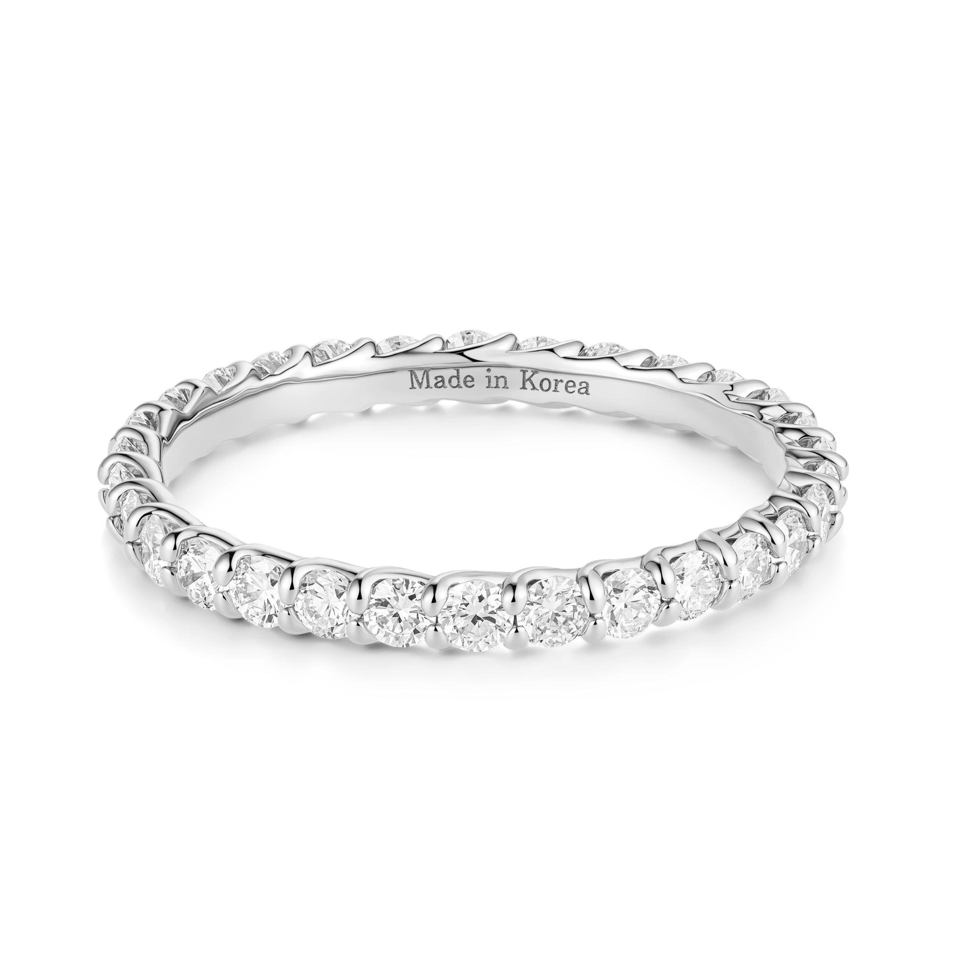 Made in Korea: Everyday Stacker Whisper Diamond Eternity Ring