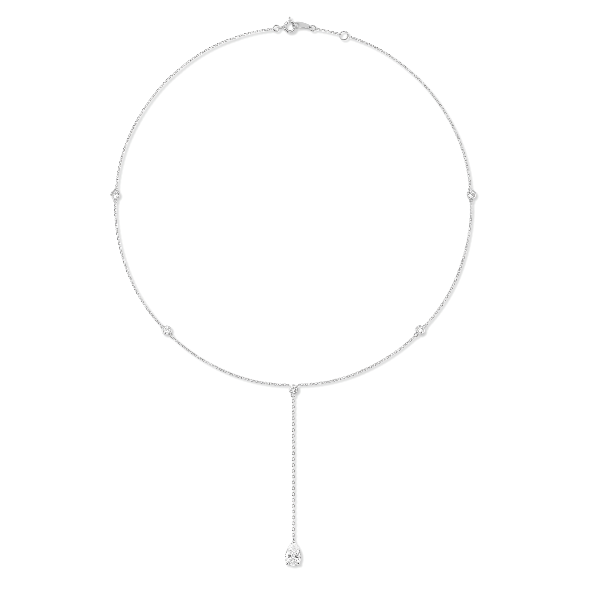 Made in Korea: Pear Drop Lariat Necklace