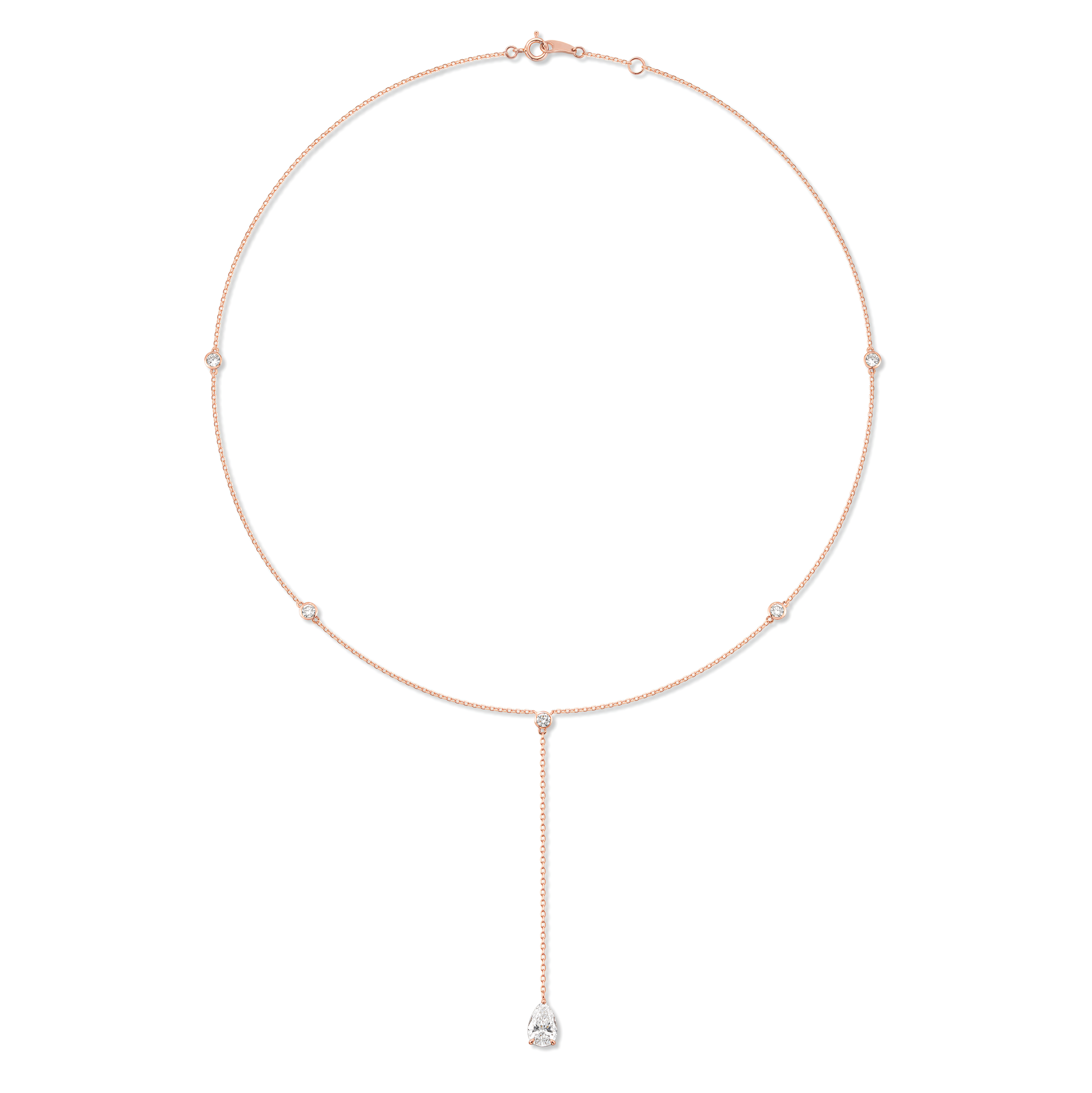 Made in Korea: Pear Drop Lariat Necklace