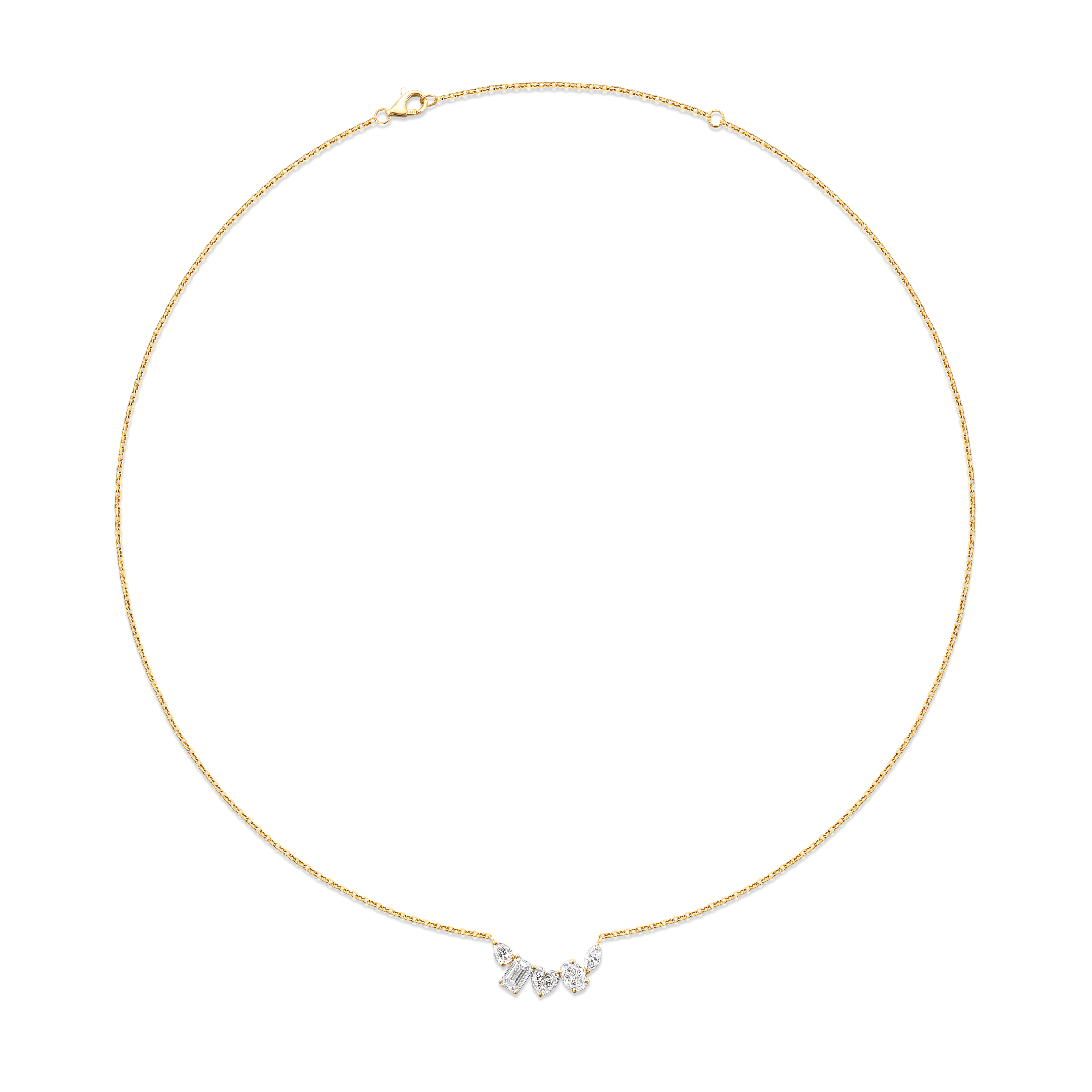 Constellation Multi-Shape Fancy Cut Necklace