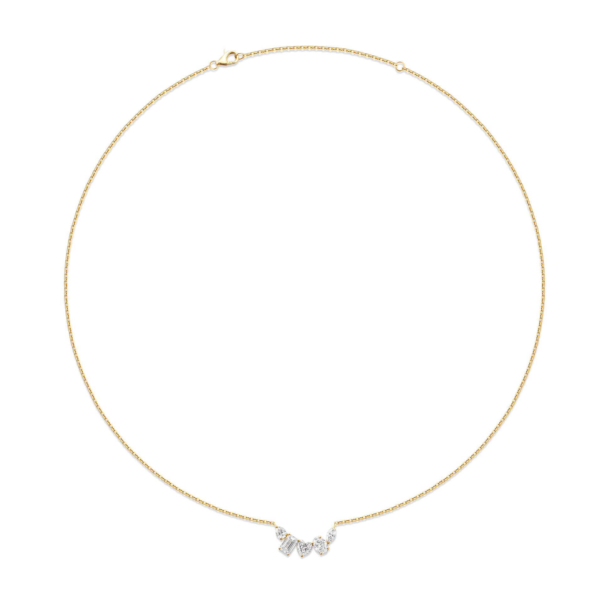 Constellation Multi-Shape Fancy Cut Necklace