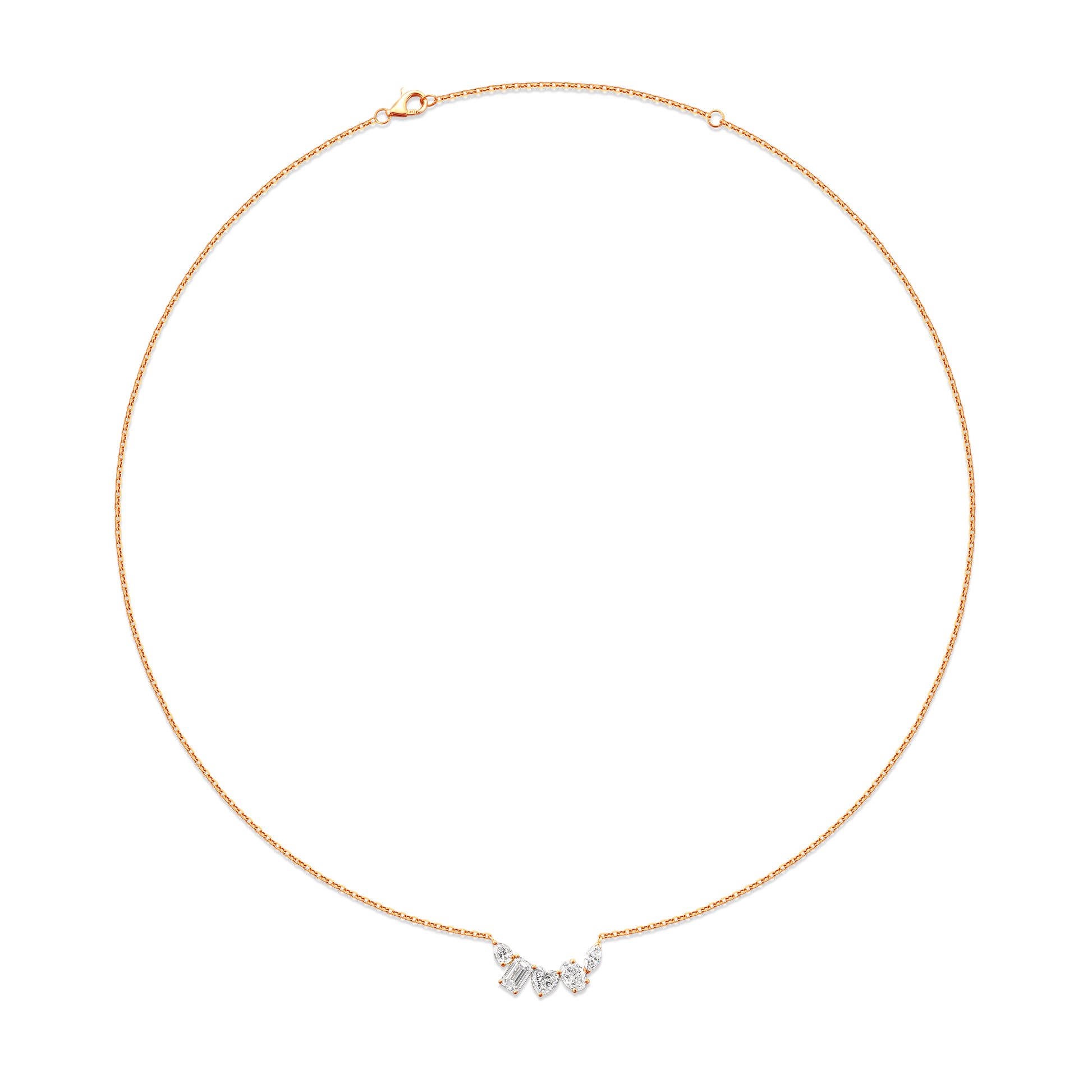 Constellation Multi-Shape Fancy Cut Necklace